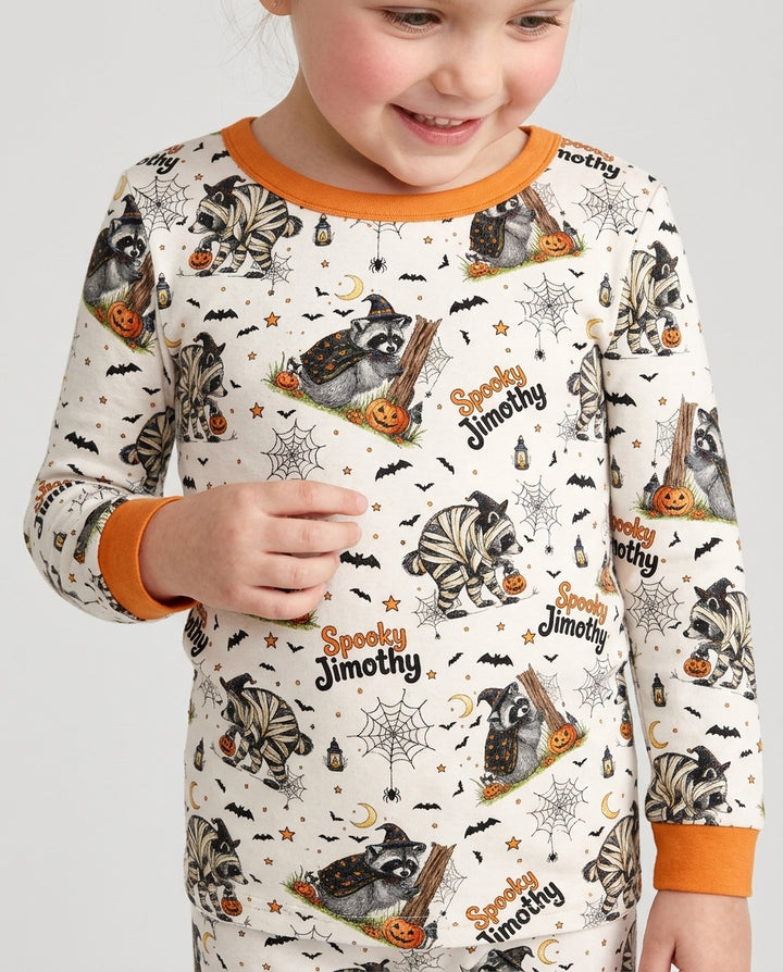 Spooky Jimothy Bamboo Two Piece Long Sleeve Pajama Set
