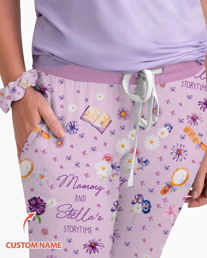 Mommy Daddy And Me Bedtime Story Family Matching Bamboo Women Pajama Set