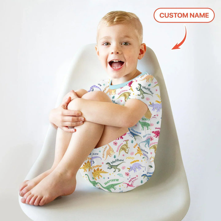 Zweiteiliges Pyjama-Set mit kurzen Ärmeln und Shorts im Sommer-Design