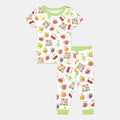 Zweiteiliges, kurzärmliges Pyjama-Set mit Marienkäfern
