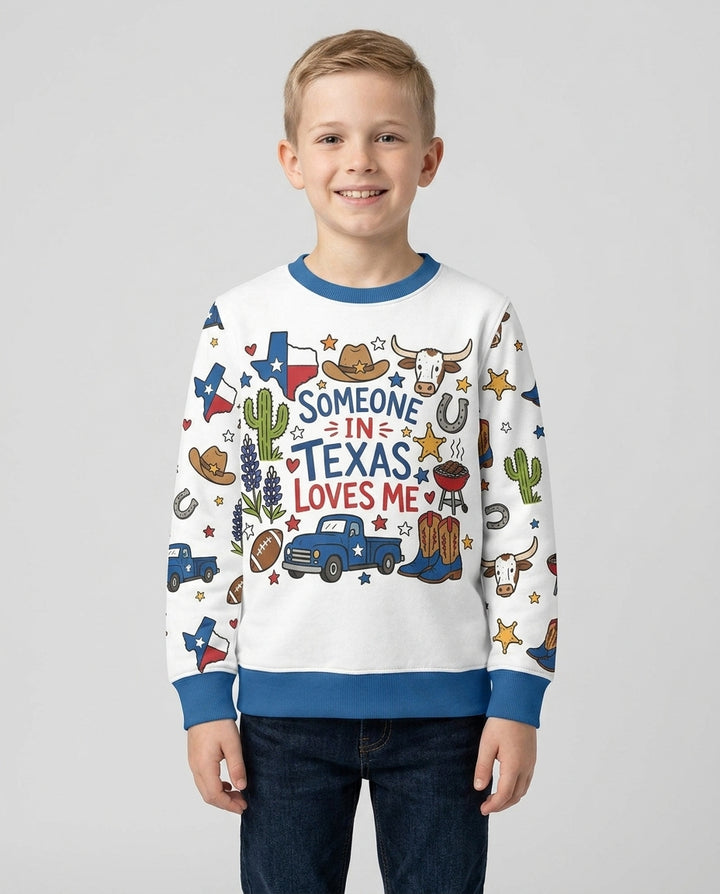 Someone in Texas Loves Me Bamboo Crewneck Sweatshirt
