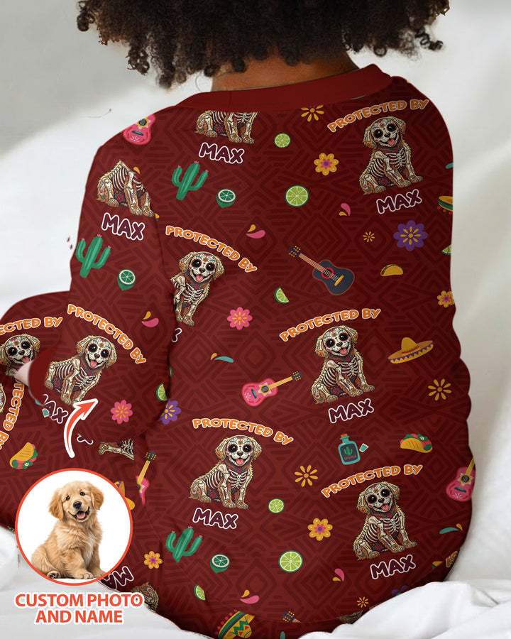 Dia De Los Muertos Bamboo Two Piece Long Sleeve Pajama Set