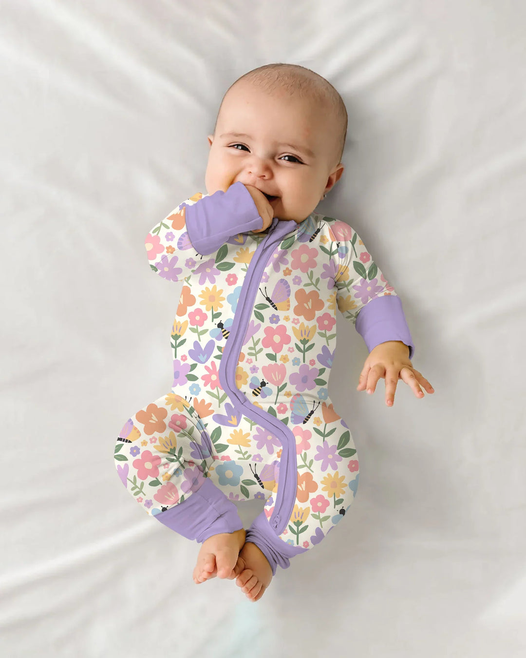 Gerippte Babykleidung mit individuellem Foto - Weich &amp; Skizzenhaft