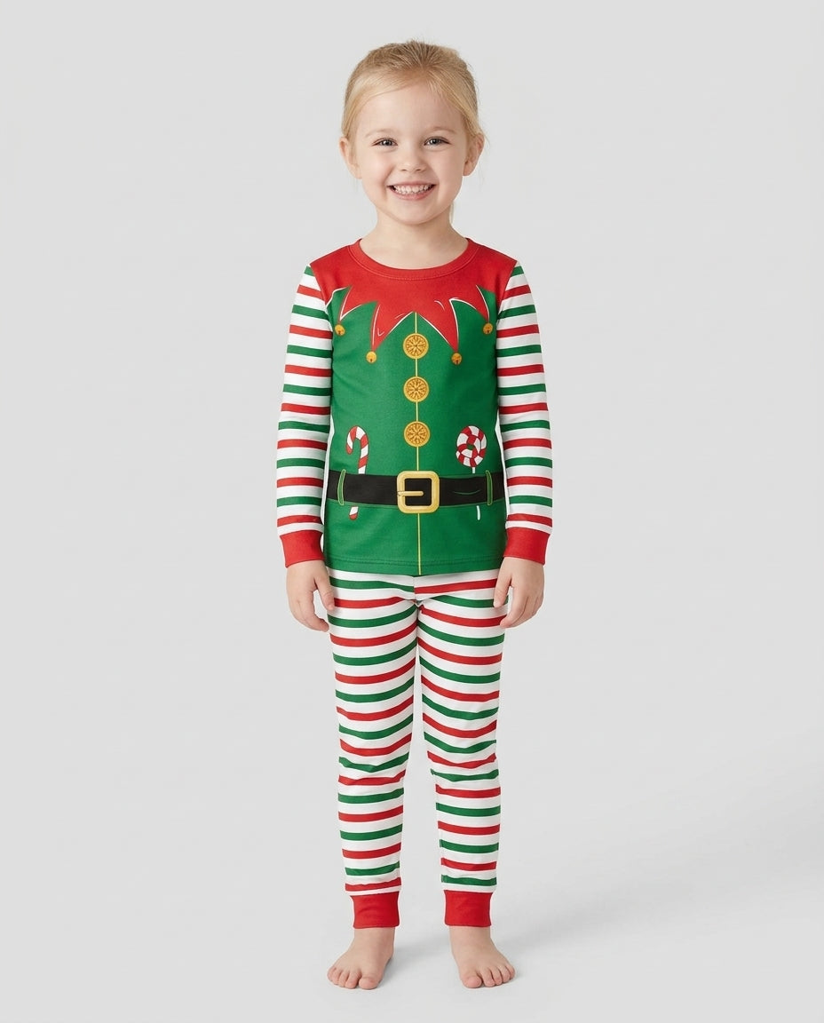 Cutest Little Elf Bamboo Two Piece Long Sleeve Pajama Set