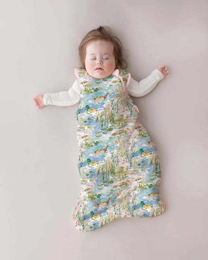 Watercolor Mallard Duck Bamboo Sleep Bag