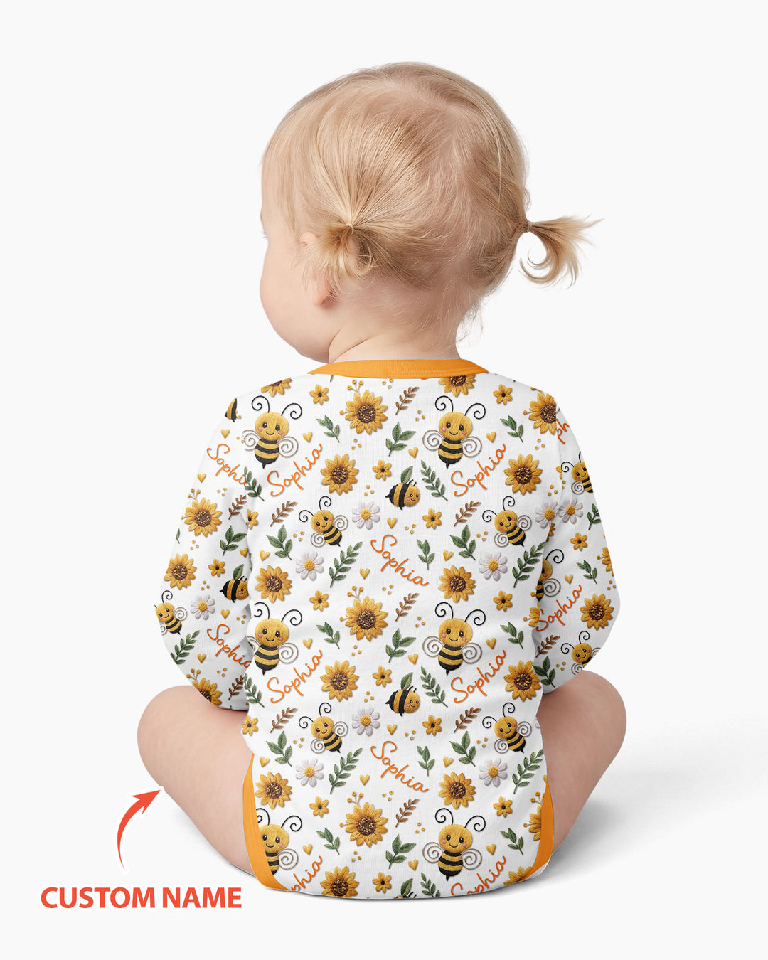 Bee Happy Sunflower Bamboo Bodysuit