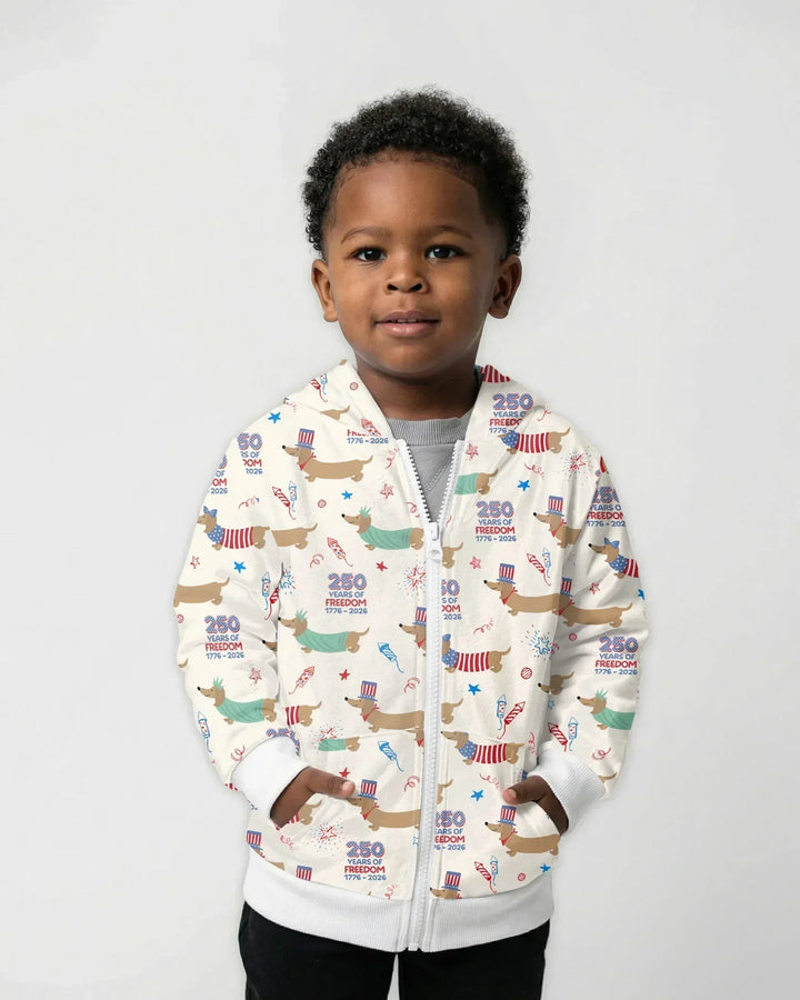 250 Years Of Freedom Bamboo Zip Hoodie