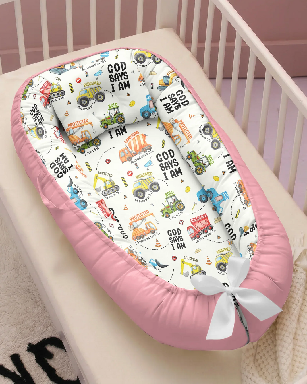 God Says I Am Boy Bambus-Babynestchen