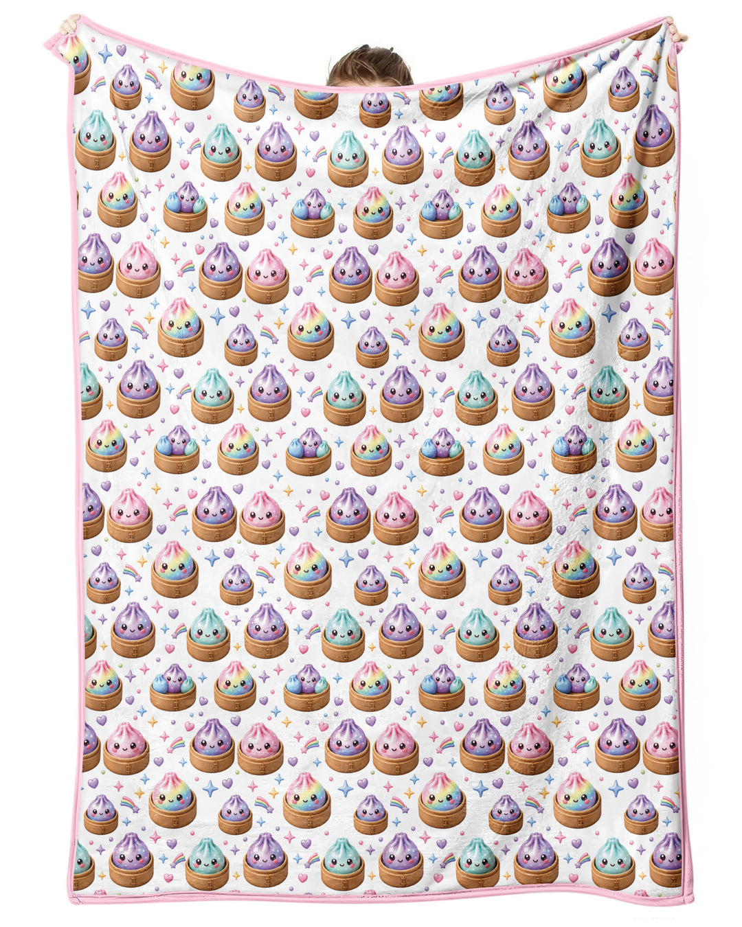 Cute Glitter Dumpling Bamboo Blanket