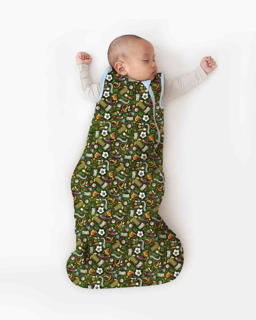 Green Soccer All-Star Bamboo Sleep Bag