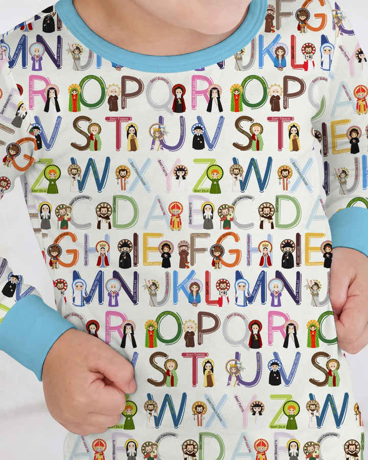 Saint ABCs Bamboo Two Piece Long Sleeve Pajama Set