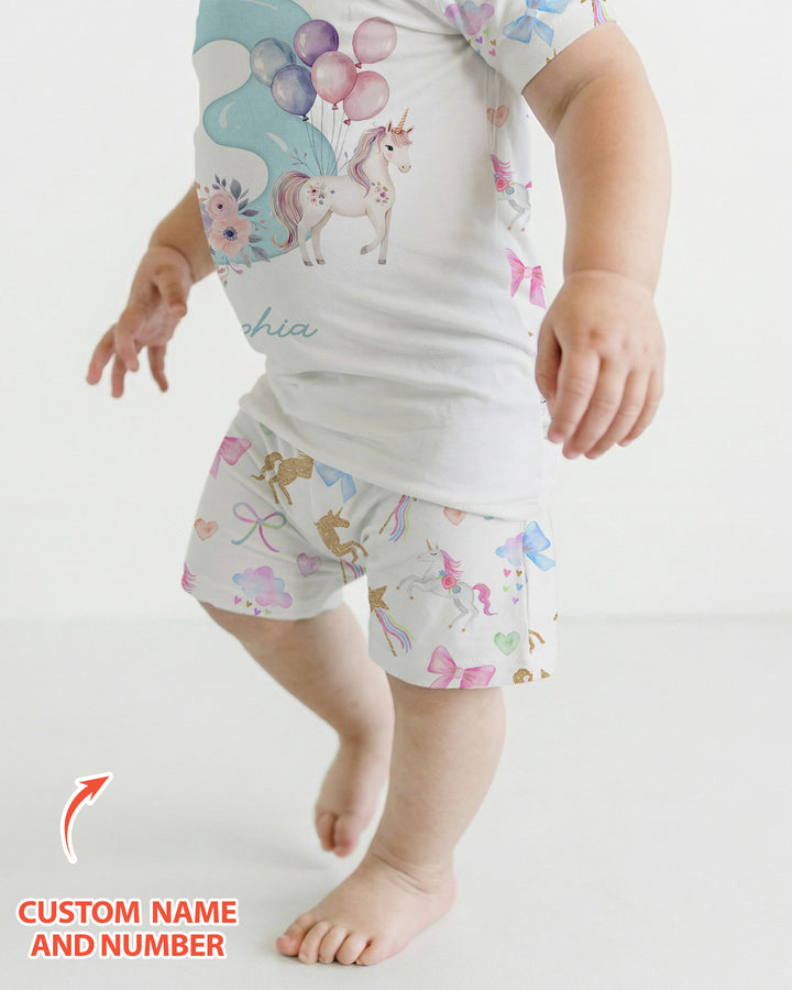 Custom Name When I Wake Up I Will Be Birthday Bamboo Two Piece Short Sleeve Shorts Pajama Set