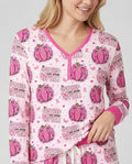 We Wear Pink Pumpkin Mommy & Me Matching Bamboo Women Pajama Set