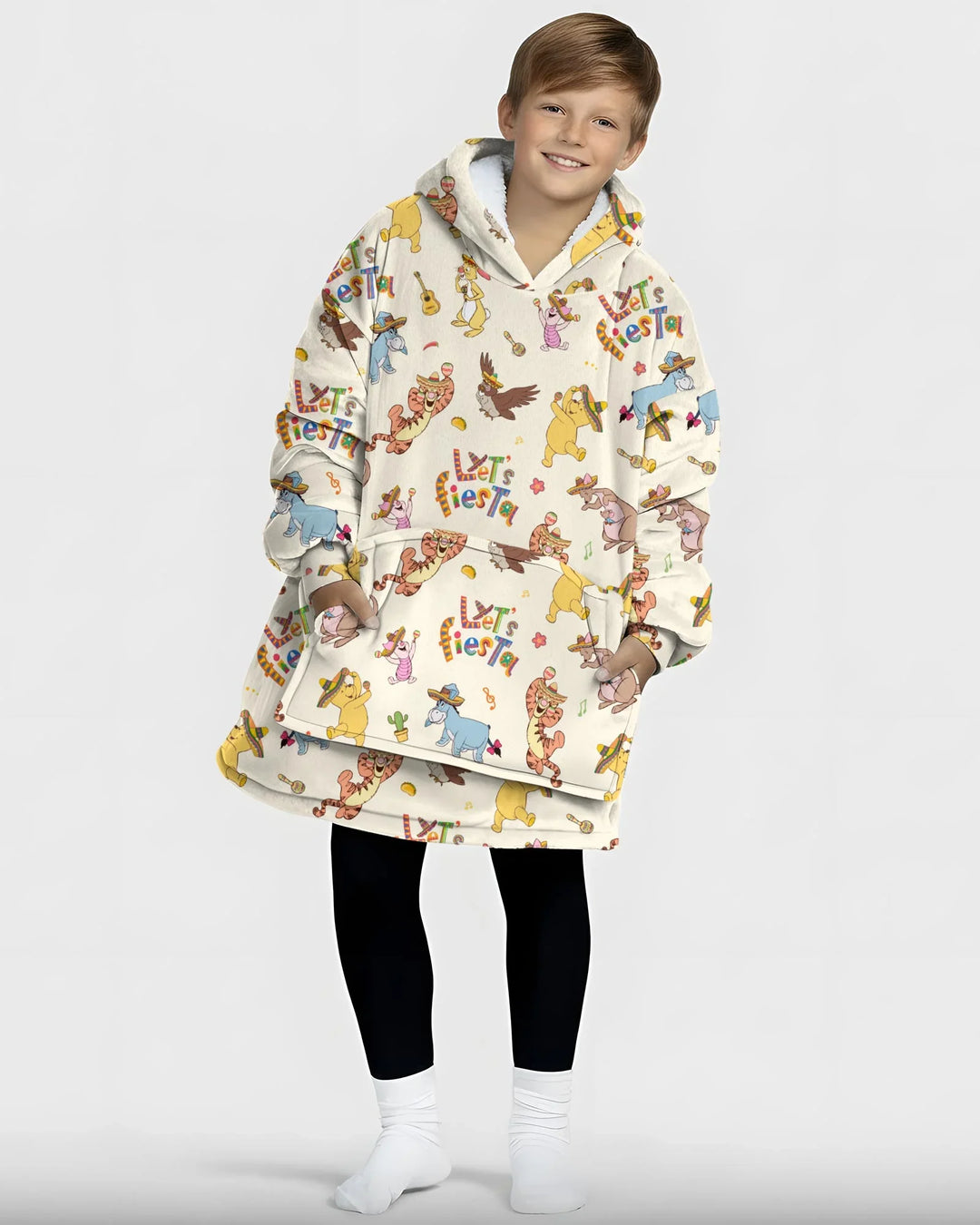 Let's Fiesta Tragbarer Bambus-Decken-Hoodie