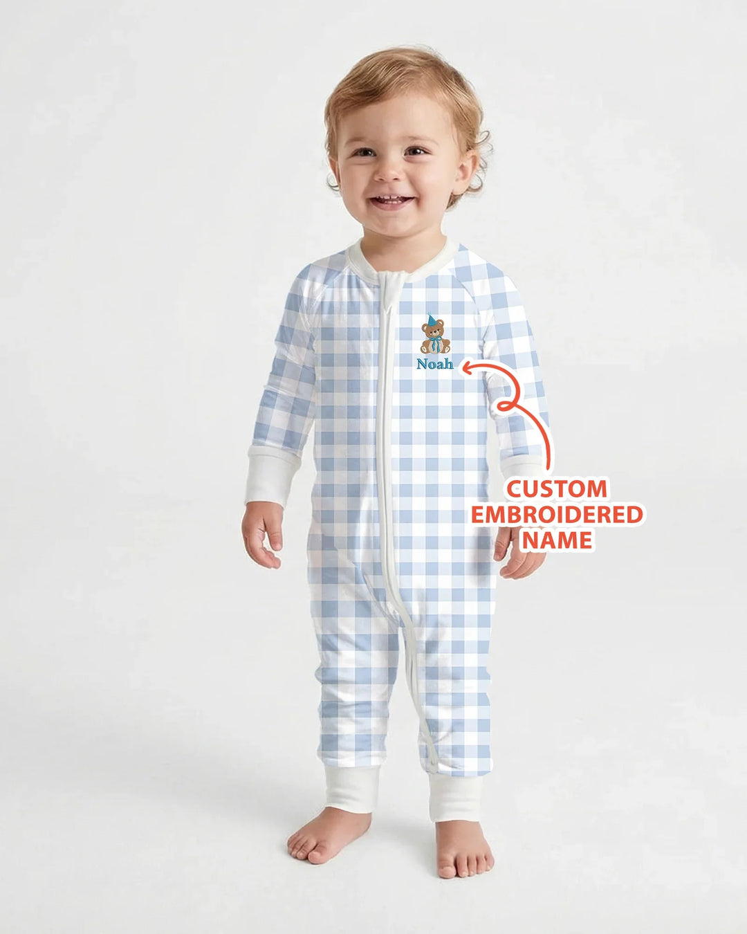 Gerippte Babykleidung mit individuellem Foto - Weich &amp; Skizzenhaft