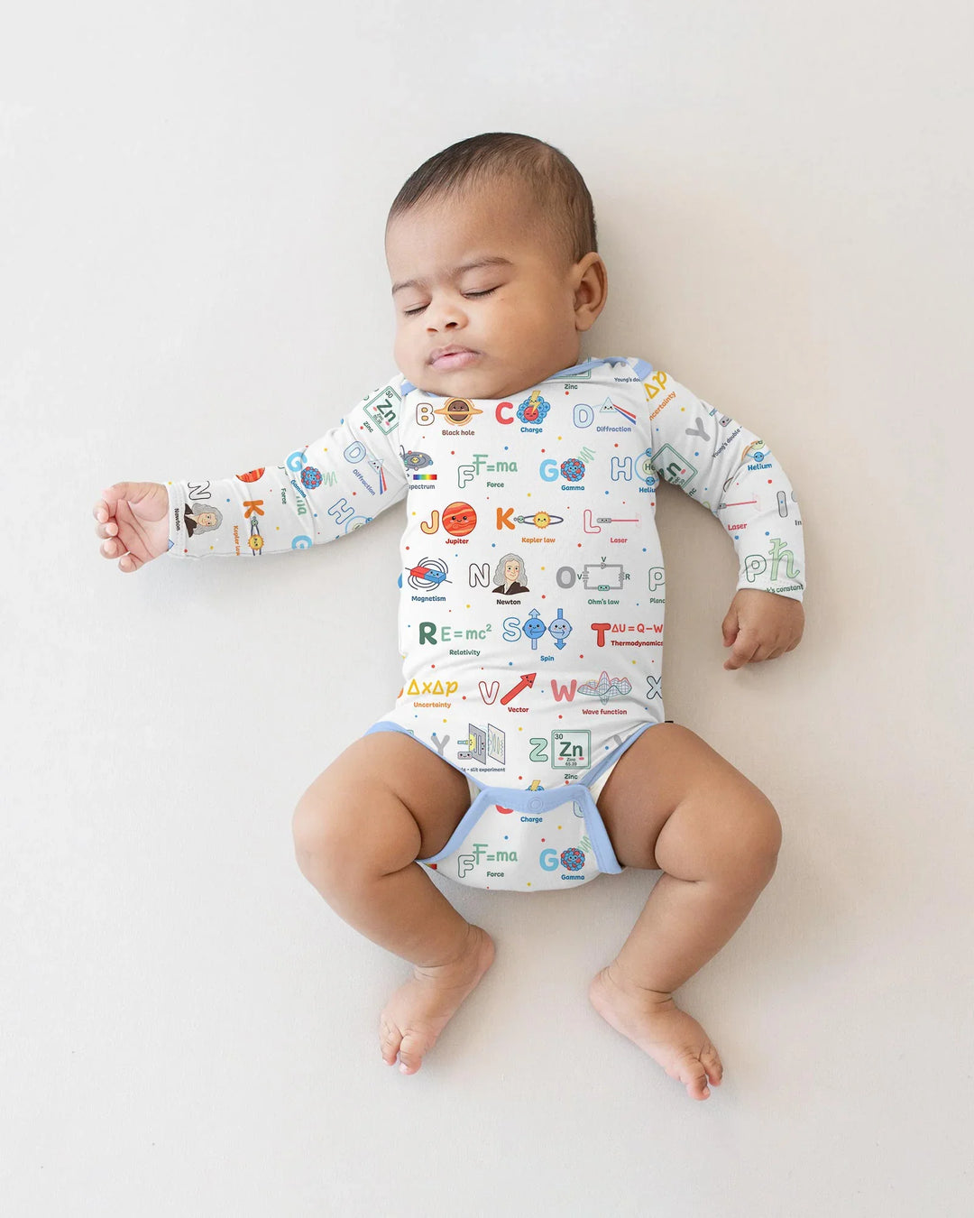 The Physics Alphabet Bamboo Bodysuit