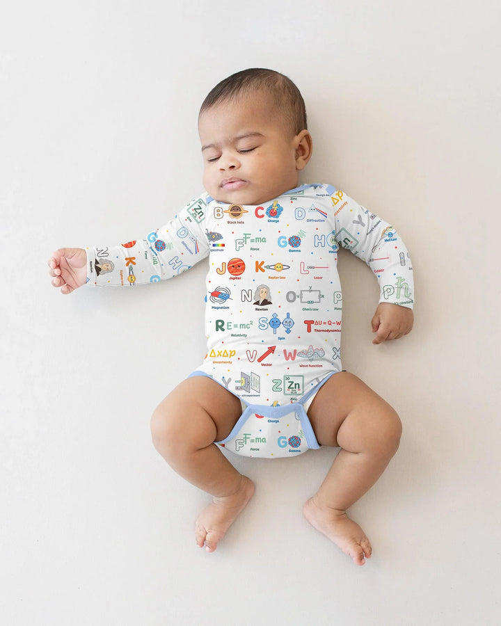The Physics Alphabet Bamboo Bodysuit