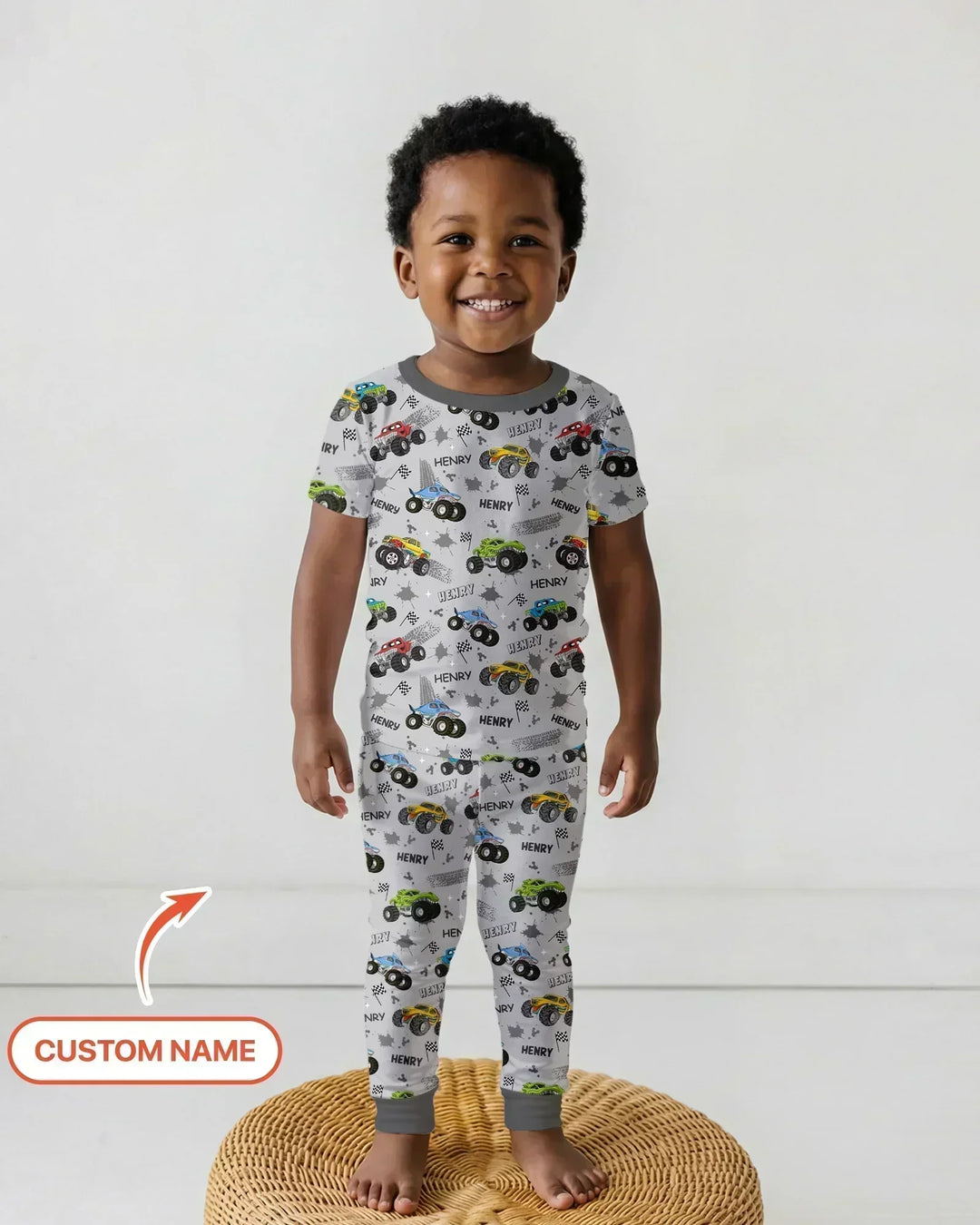 Zweiteiliges, kurzärmliges Pyjama-Set mit Marienkäfern