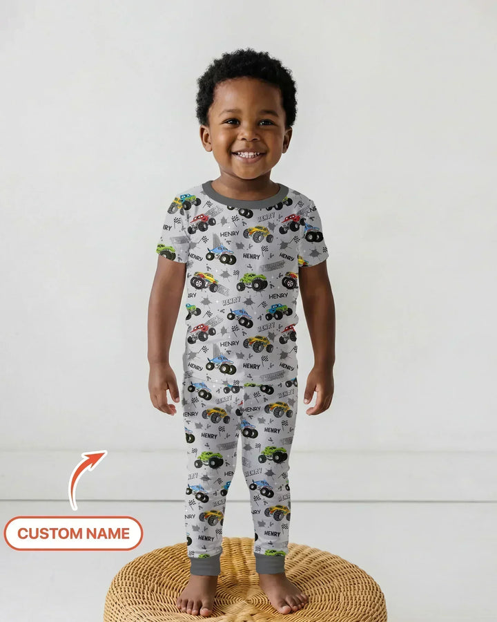 Zweiteiliges, kurzärmliges Pyjama-Set mit Marienkäfern