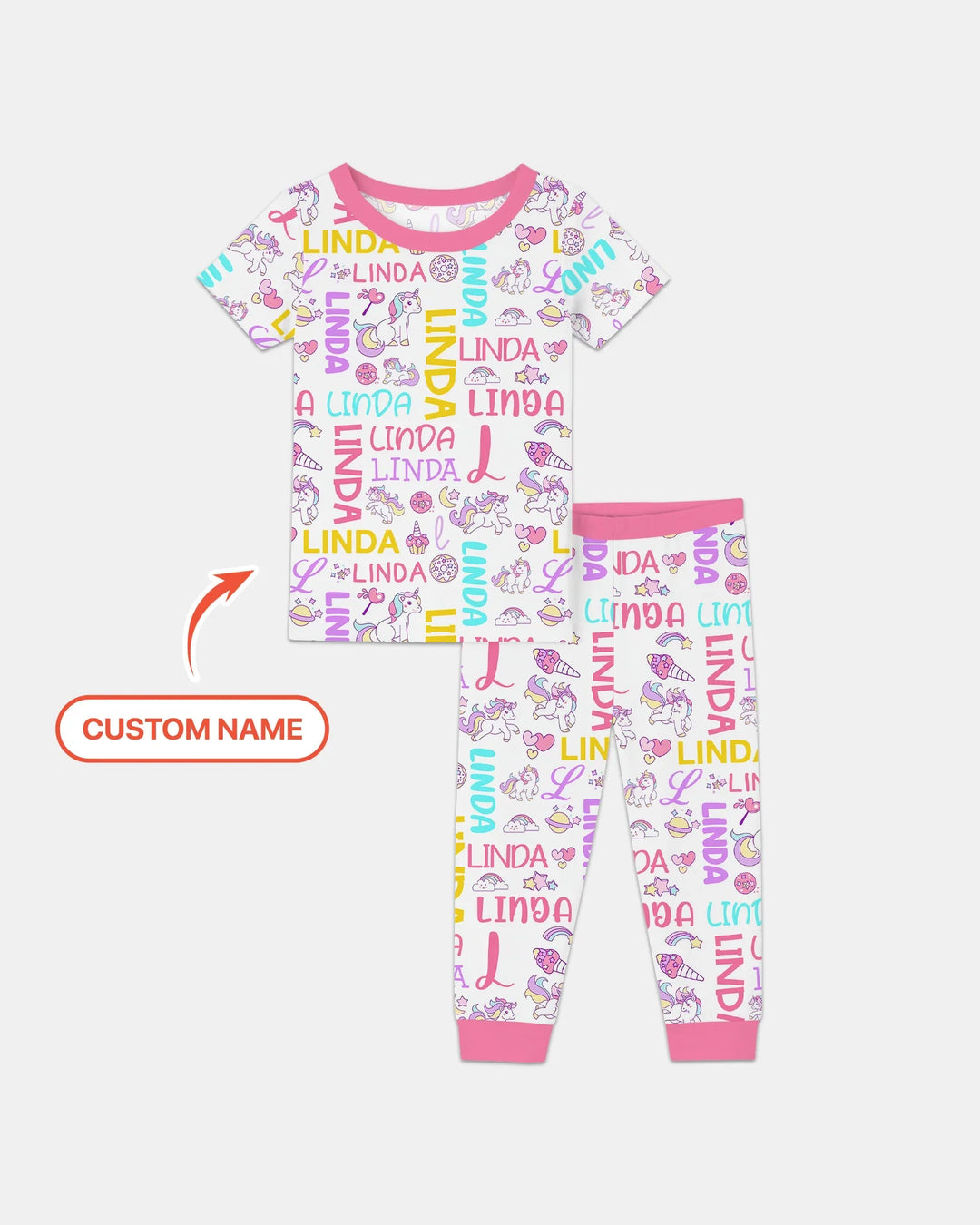 Zweiteiliges, kurzärmliges Pyjama-Set mit Marienkäfern