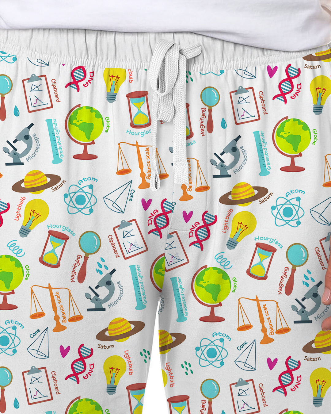 Tiny Scientist Explores The World  Bamboo Men's Pajama Set