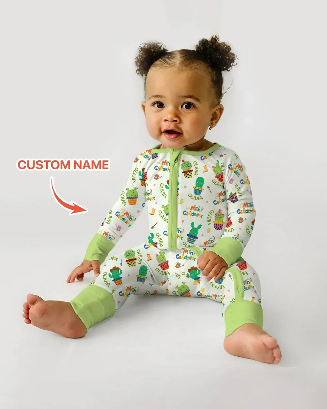 Custom Name Mini Gardener Bamboo Convertible Zippy