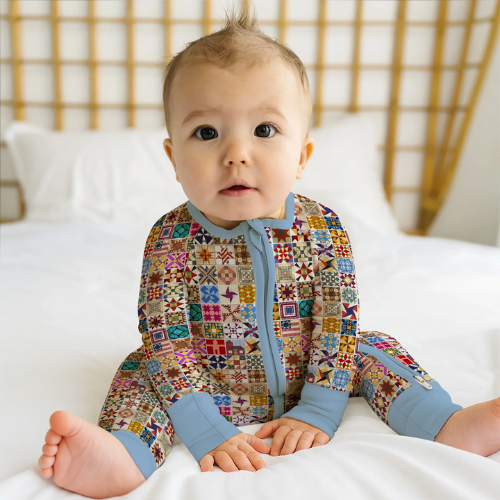 Gerippte Babykleidung mit individuellem Foto - Weich &amp; Skizzenhaft