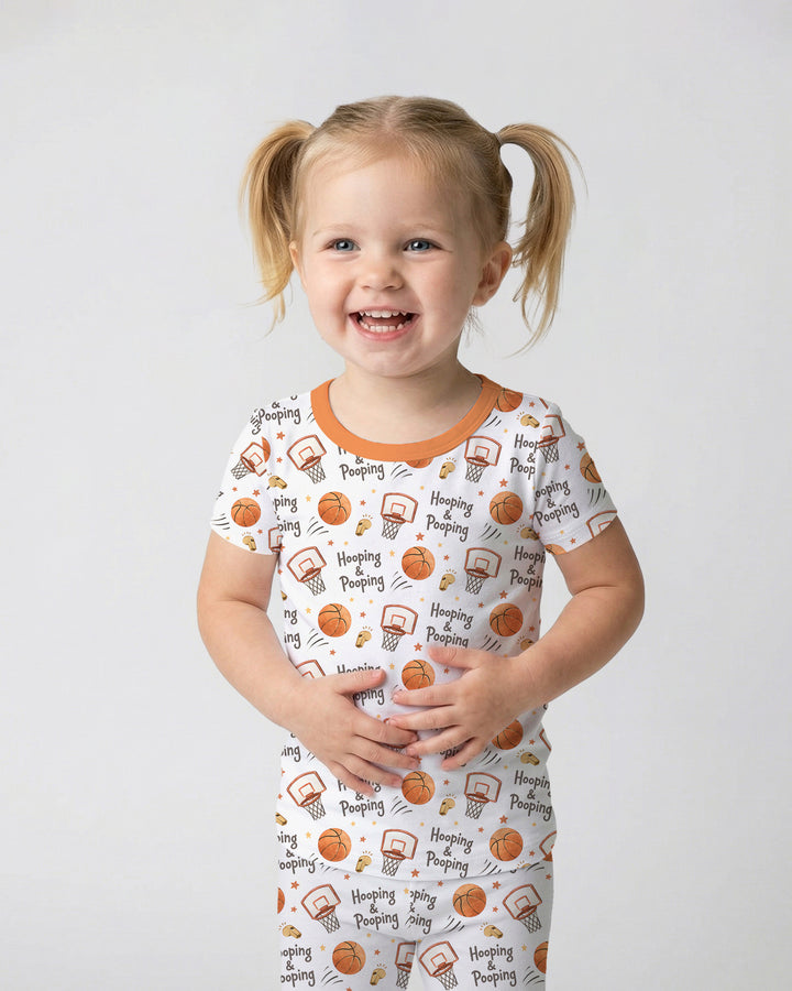Zweiteiliges, kurzärmliges Pyjama-Set mit Marienkäfern