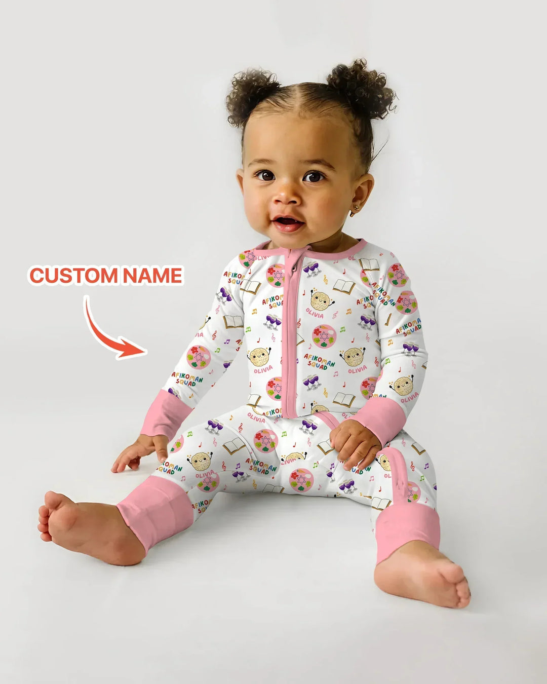 Custom Name Passover Afikoman Squad Bamboo Convertible Zippy
