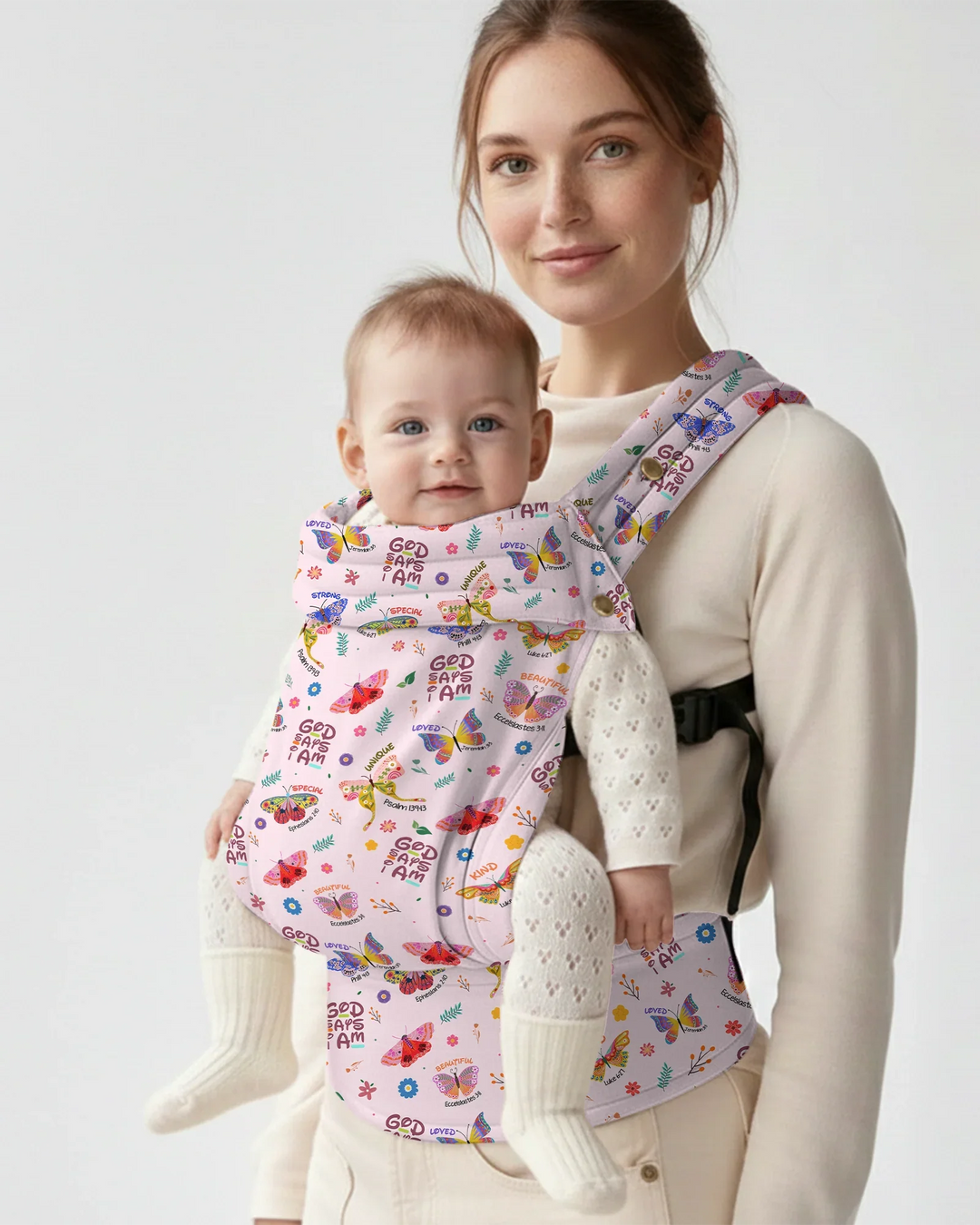 Gott sagt, ich bin Schmetterlings-Babytrage