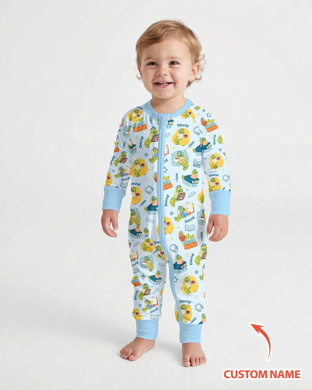 Little Book Worm Family Matching Bamboo Convertible Zippy