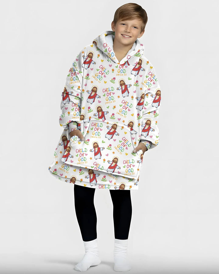 Jesus liebt mich Bambus-Decken-Hoodie