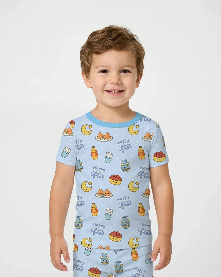 Zweiteiliges, kurzärmliges Pyjama-Set mit Marienkäfern