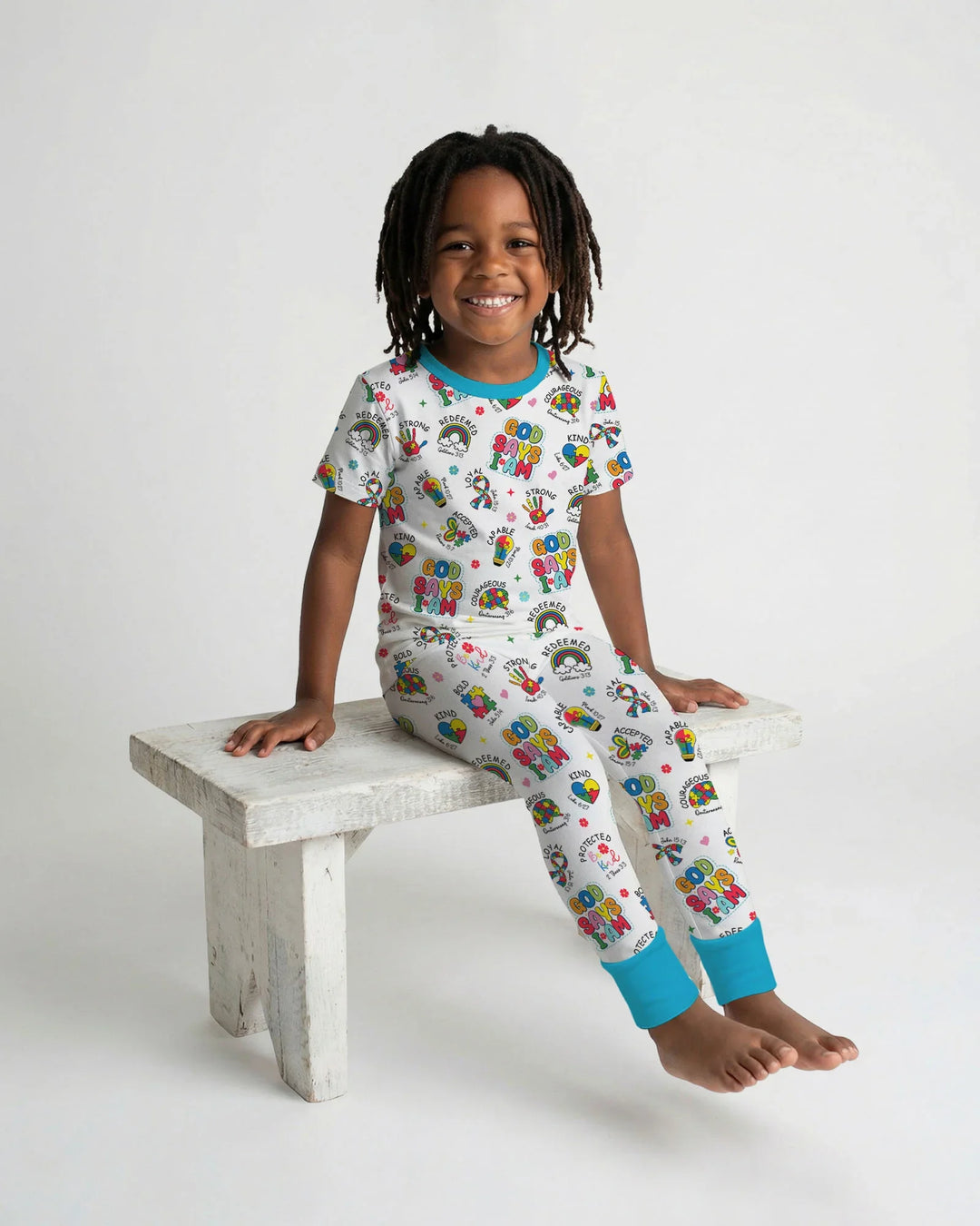 Zweiteiliges, kurzärmliges Pyjama-Set mit Marienkäfern