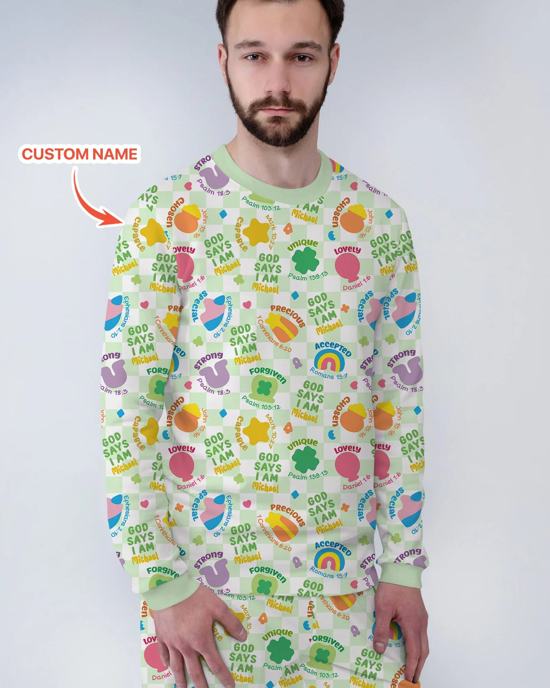 Vorlage Benutzerdefiniertes Herren-Pyjama-Set
