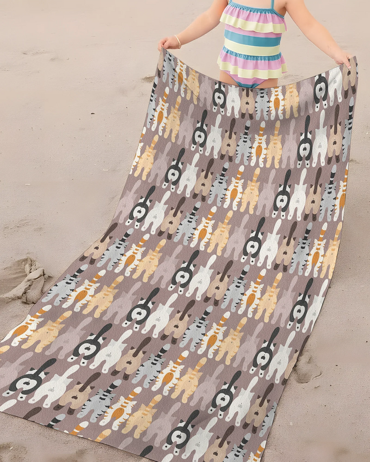 Cheeky Tails Bamboo Beach Towel