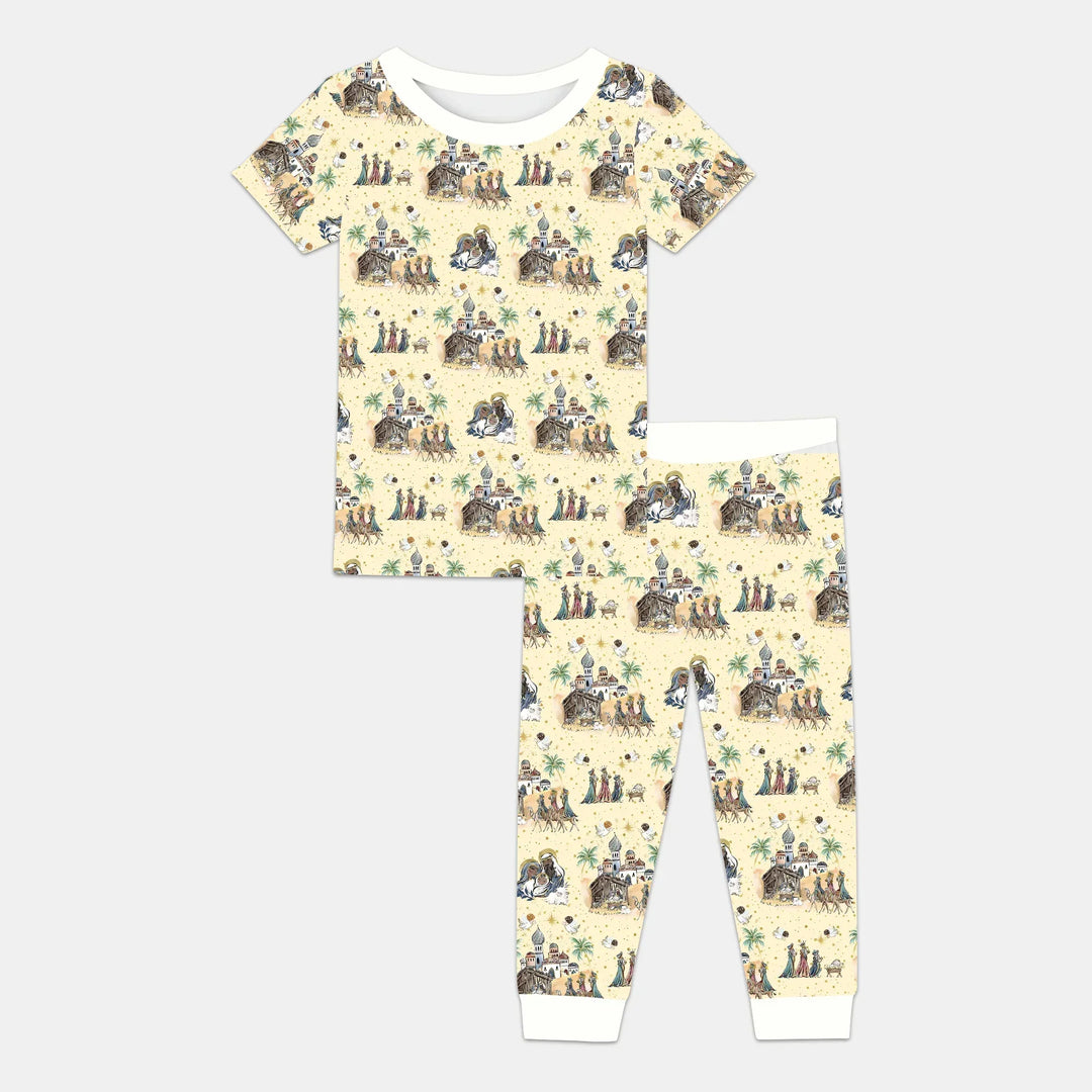 Zweiteiliges, kurzärmliges Pyjama-Set mit Marienkäfern