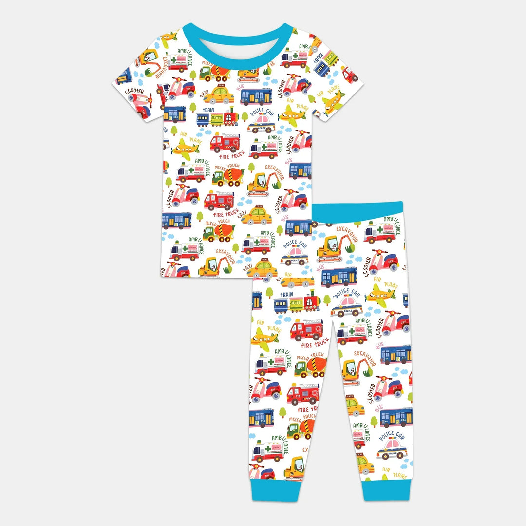Zweiteiliges, kurzärmliges Pyjama-Set mit Marienkäfern
