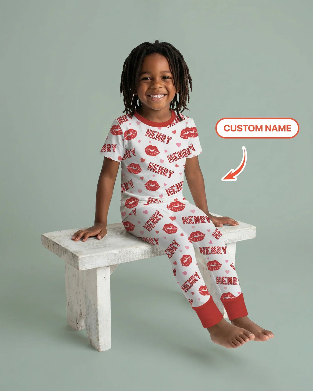 Zweiteiliges, kurzärmliges Pyjama-Set mit Marienkäfern