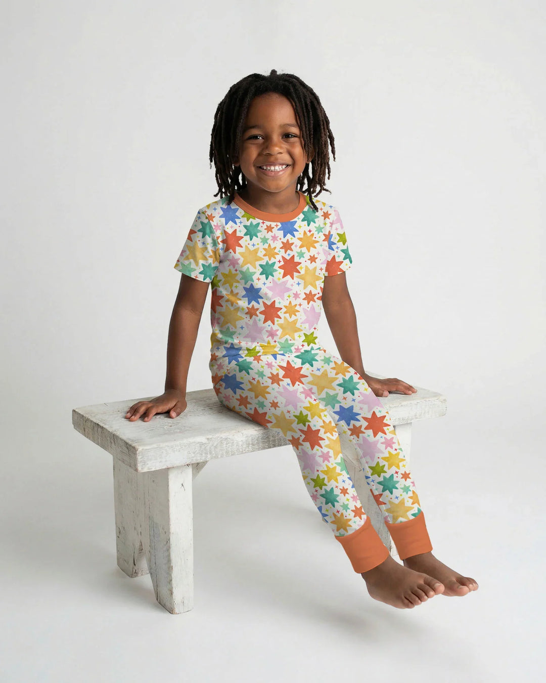 Zweiteiliges, kurzärmliges Pyjama-Set mit Marienkäfern