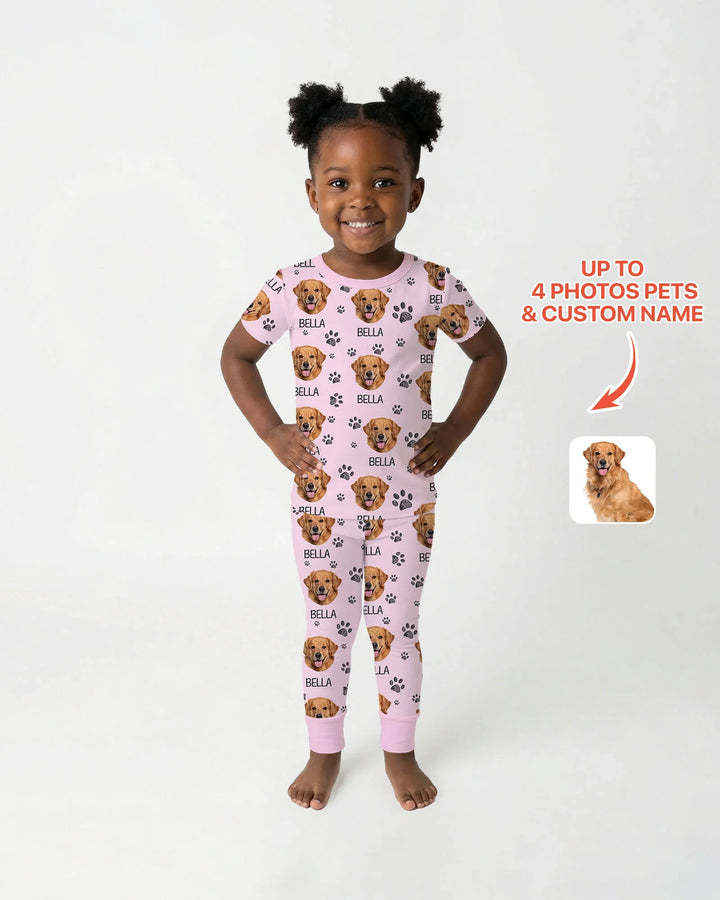 Zweiteiliges, kurzärmliges Pyjama-Set mit Marienkäfern