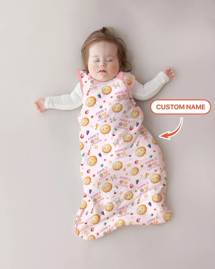 Custom Name 1st Passover Bamboo Sleep Bag