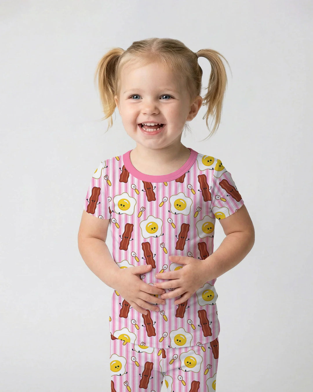 Zweiteiliges, kurzärmliges Pyjama-Set mit Marienkäfern