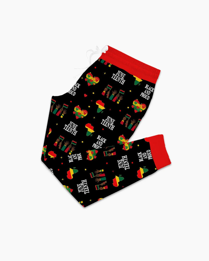 Juneteenth Schwarz und Stolz Bambus Damen Pyjama Set
