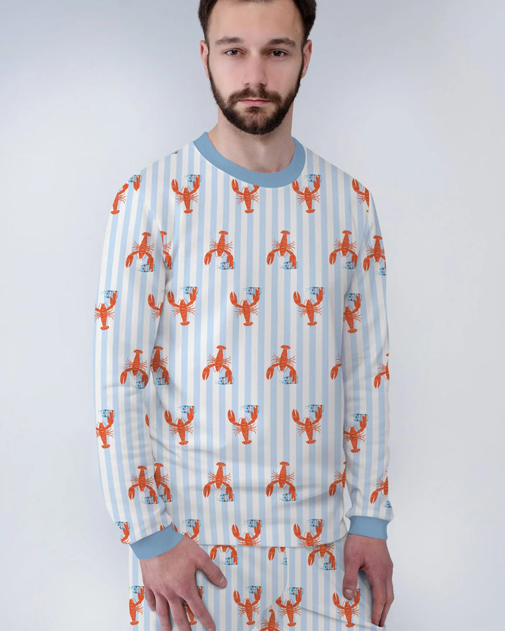 Crawfish Beer Season Bamboo Men's Pajama Set