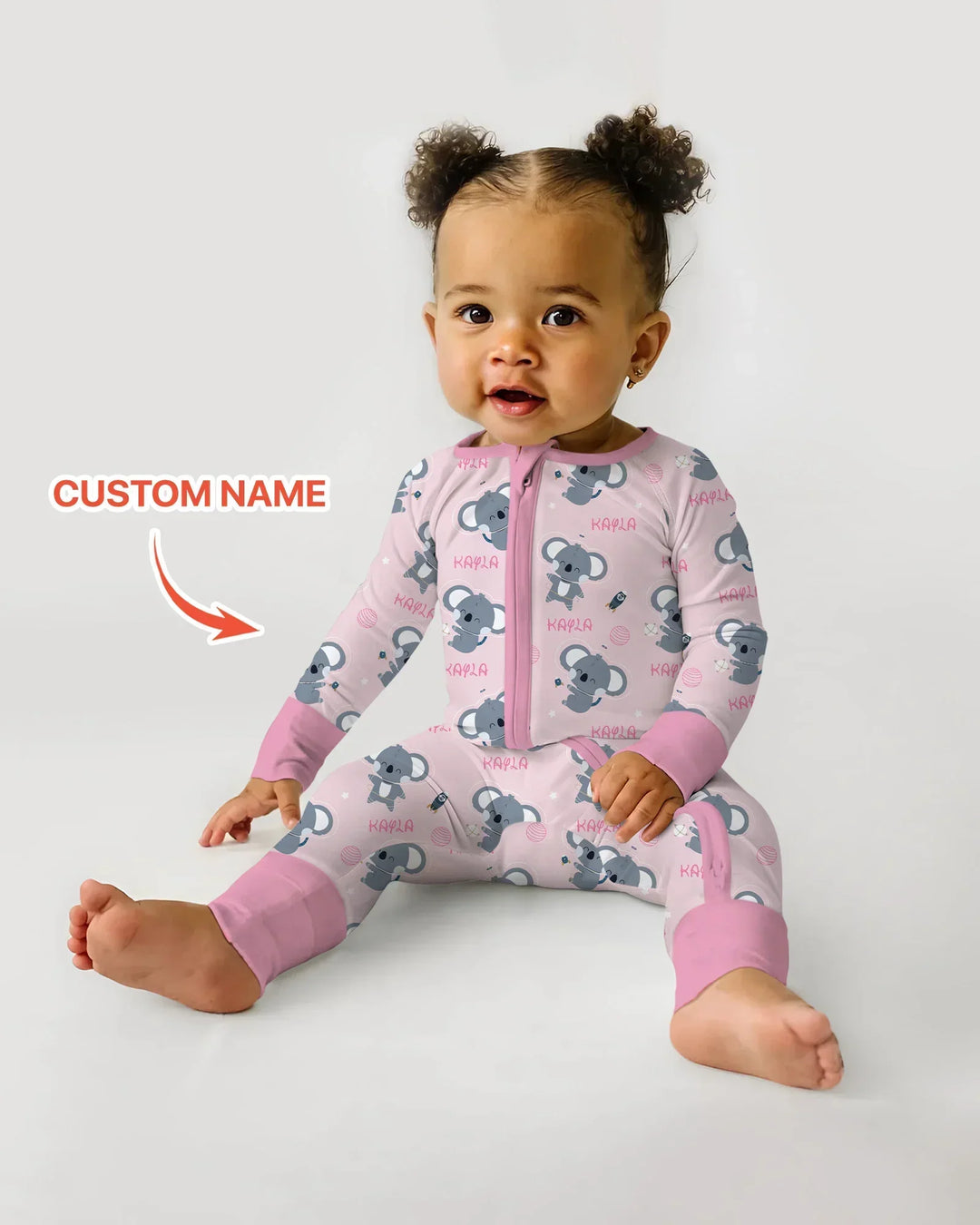 Gerippte Babykleidung mit individuellem Foto - Weich &amp; Skizzenhaft