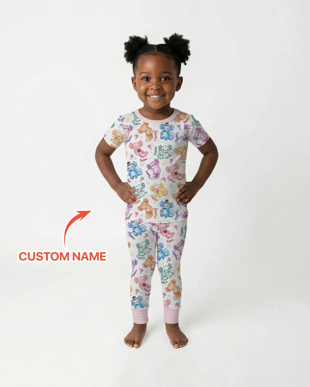 Zweiteiliges, kurzärmliges Pyjama-Set mit Marienkäfern