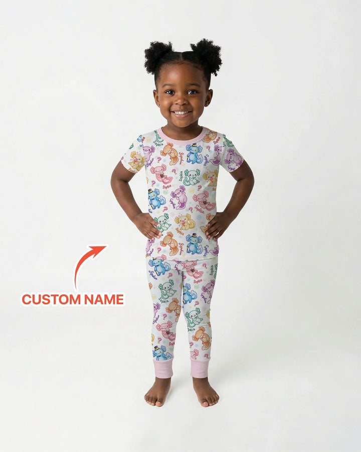 Zweiteiliges, kurzärmliges Pyjama-Set mit Marienkäfern