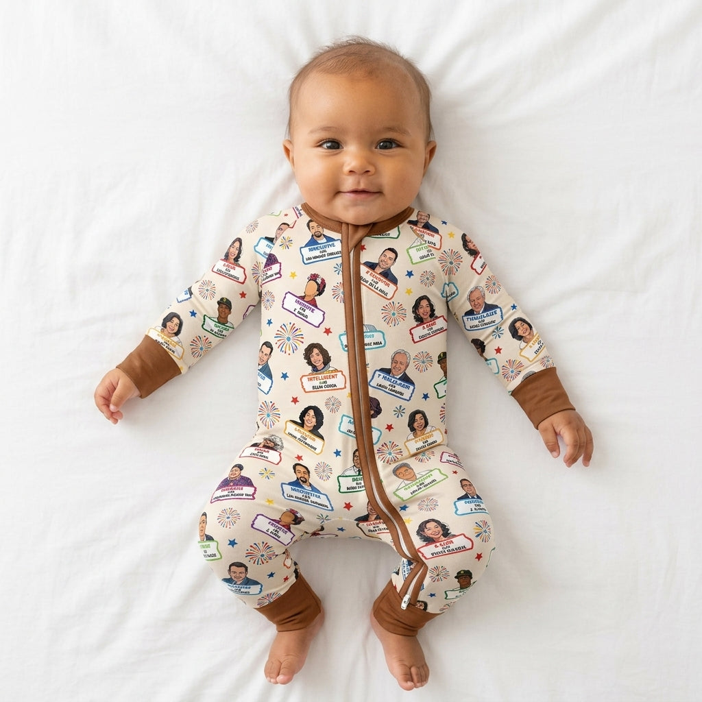Gerippte Babykleidung mit individuellem Foto - Weich &amp; Skizzenhaft