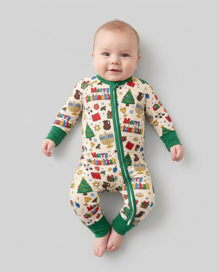 Merry Chrismukkah Bamboo Convertible Zippy